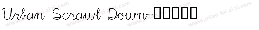 Urban Scrawl Down字体转换